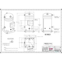 DANFOSS SY240A4CBE Компрессор спиральный SY240A4CBM