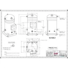 DANFOSS SY240A4CBE Компрессор спиральный SY240A4CBM