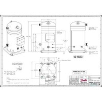 DANFOSS SY240A4PBM Компрессор спиральный SY240A4PBM