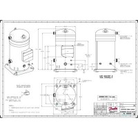 DANFOSS SY300A4PBM Компрессор спиральный SY300A4PBM